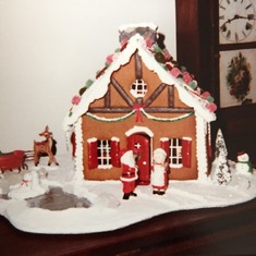 This ginger bread house (landscape?) grew over the years to include more area and features
