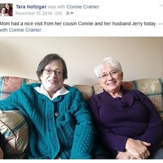 Visit from Connie and Jerry Cramer in November 2014