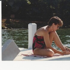 Susie at the lake 1986