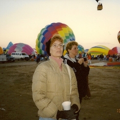 Sue and Donna - Balloon Festival in Albuquerque