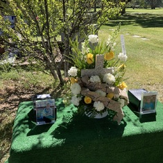 Sept. 22, 2023 - Burial Service for Mom and Sue’s ashes at Sunset Memorial Park in Albuquerque.
