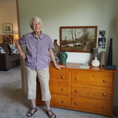 Sue in her home Kittery, Maine 2015