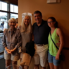 Sue, Lisa, Burr, Hannah Warne out to dinner Portsmouth, NH 2015