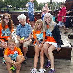 Sue, Lisa, Hannah, Rachel & Kate Warne volunteering with Tall Ships in Portsmouth, NH 2015