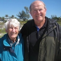 Sue with Steven Anderson on Sanibel Island
