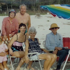 Sue and Stuart with the Anderson's on Sanibel Island every December for as long as we can remember. With Avis & Andy and Steven, Suzanne and Michelle Anderson