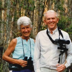 Sue and Stuart birding in Florida