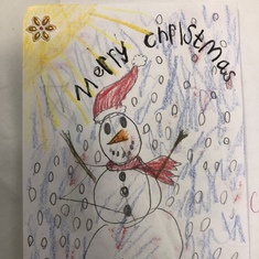 Christmas card by Great Grand daughter Lea