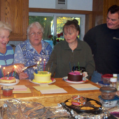 October 2010 Loretta, Mom Hoefler,Sue Ann & Danny