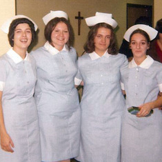 Sue Ann with her Nursing Mates