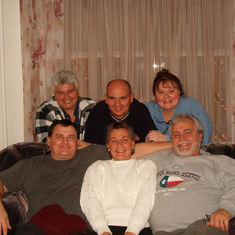Siblings - front Dan, JoAnne, Mike, Back - Peg, Joe, Sue Ann