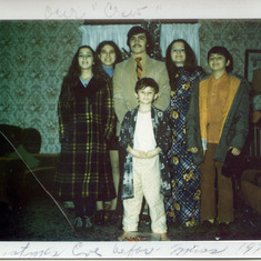 Hoefler Brother & Sisters Christmas Eve 1972 - JoAnne, Peg, Mike, Danny, Sue Ann , Joseph