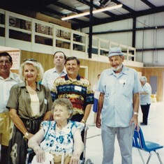 Sue and her family: mother, Rosa(Mamaw); siblings, Billy, Mike, Don, and Robert.