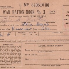 War ration Book1