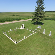 Drone Photo By Justin Mensik - Showing Location of Bryan Mausoleum