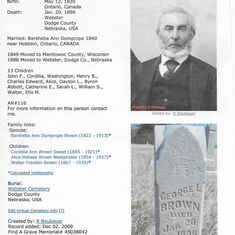 George Louis Brown - Found on Find A Grave Website