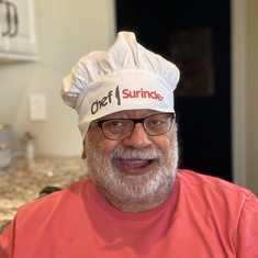 Surrinder teaching me how to make Curry. 2021