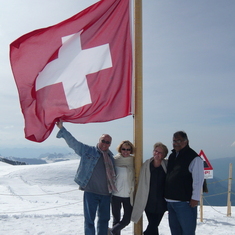 under the Swiss flag