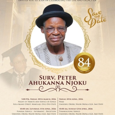 Surv. Peter Ahukanna Njoku