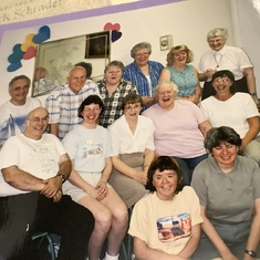 Sue was always smiling! Church choir group.