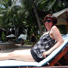 2011 Cambodia - Soaking up the glow at our incredible 5 Star resort