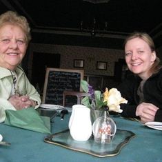 Mom and Alanis in Duns, Scotland. 2010