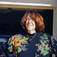 Sue in December 2004 - she was 56