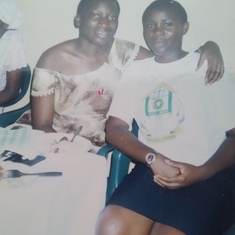 Ma and i at young women's conference Limbe.