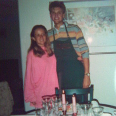 At Susan & Dan's apartment, August 1993.