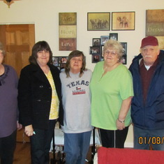 Aunt Sonia, Tina, Mom, Aunt Di and Uncle Bob - January 2011