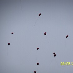 Balloons on their way