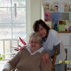 Mom with her big sister Diane