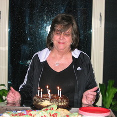 Celebrating mom's birthday
