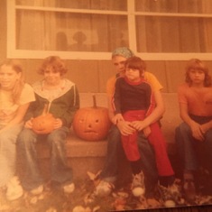 From L - R: Susan, Kirsten, Dale holding Michael, and Kim in Peoria.