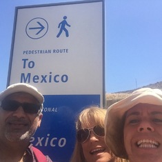 Rajeev, Susan and Kirsten going to Tijuana. 