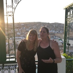 Susan and Kirsten in Morocco. 