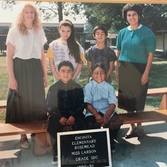 Susan with her first class in LA. 