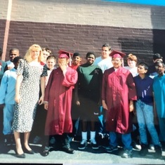 Susan with her class in Chicago.