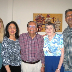 Thanksgiving with the Parents in Florida (Sudha & Kris Jain; Barbara Larson)