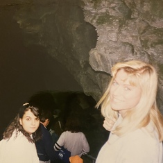 Going into cave with Patty