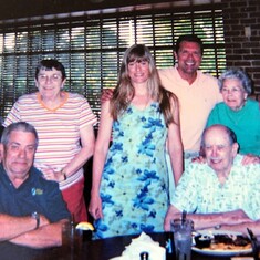 Mom and Dad, Susan, Steve, Aunt Dorothy and our Grandpa - Oddie.