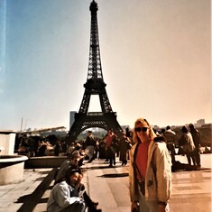 Susan in Paris for first time abroad.  