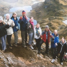 Group photo in Peru--our first elevation point