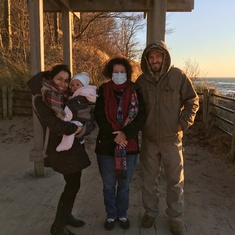 2020 November 28 - Lake Michigan (with Ingrid, Ted, and baby Sofia)