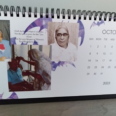 Just the October calendar - for you and Ammaji...