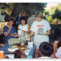 Camping w our neighbors 1987