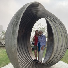 Lisa and Mitzi in Santa Monica, Sept 2020