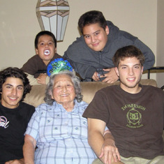 Granny and the Grand sons - Bryce, Connor, Kobe, Tyler!