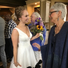 With niece Cara at her wedding in Colorado, Sept 2019