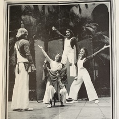 This is Lamb’s Players mime troupe, also called Hands & Feet. Suzy was the woman with the shawl